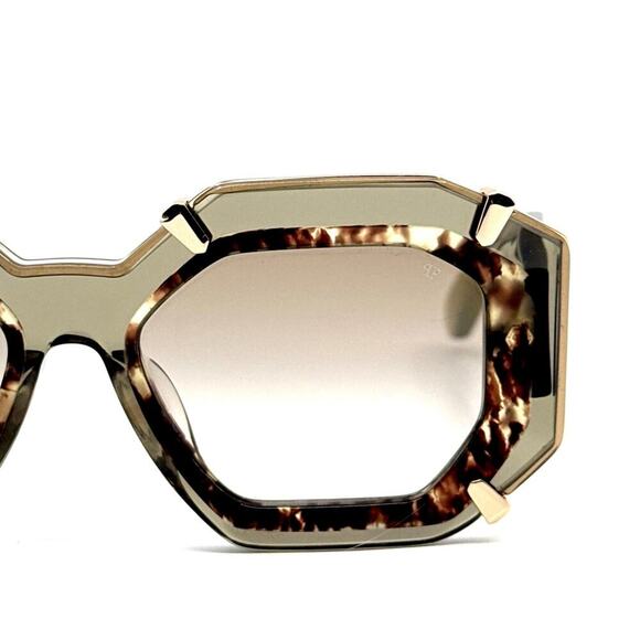 NEW!! PHILIPP PLEIN Sunglasses Plein Supreme Star SPP098V Col.G61G, Authentic - Picture 7 of 13